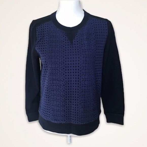 J Crew Eyelet Cut Out Sweater - Picture 1 of 7